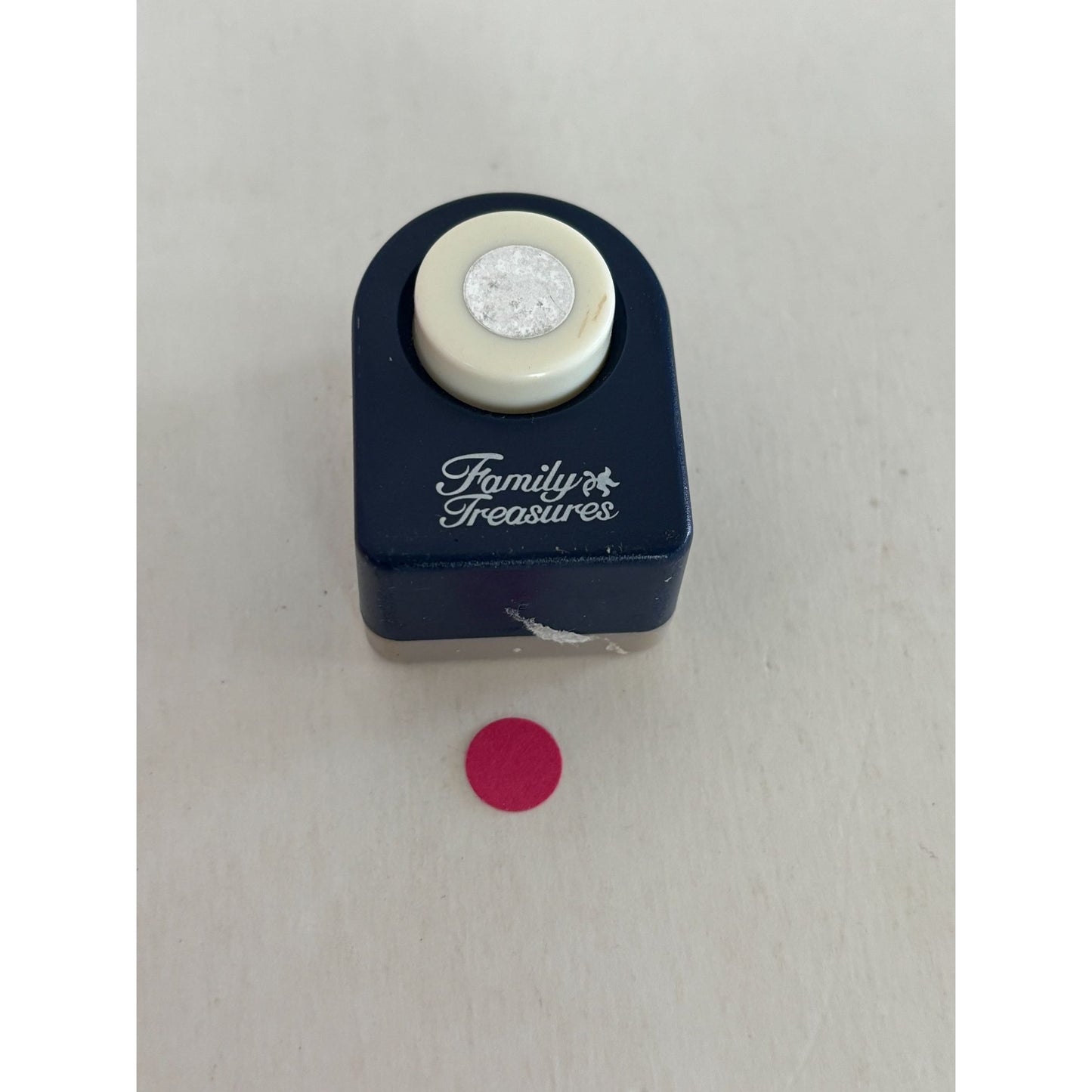 Family Treasures Paper Punch Small Circle Shape Craft 3/8 Inch Holiday Snowball