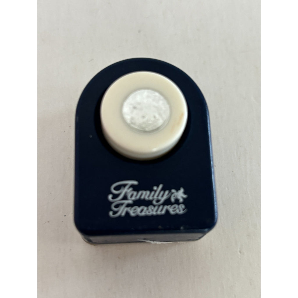 Family Treasures Paper Punch Small Circle Shape Craft 3/8 Inch Holiday Snowball