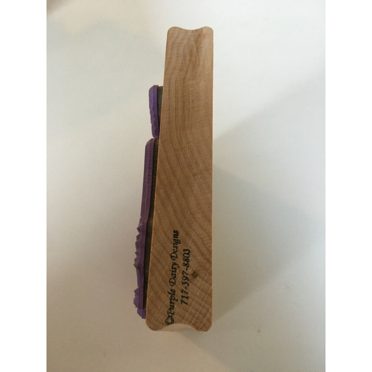 Purple Daisy Designs Rubber Stamp Christmas Tree Cabin in Woods Snowshoes Winter