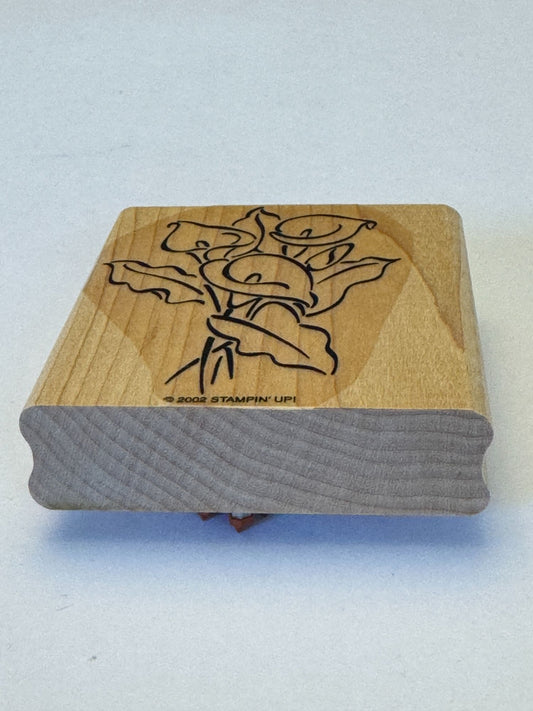 Stampin Up Rubber Stamp Calla Lily Flower Easter Spring Garden Cardmaking Craft