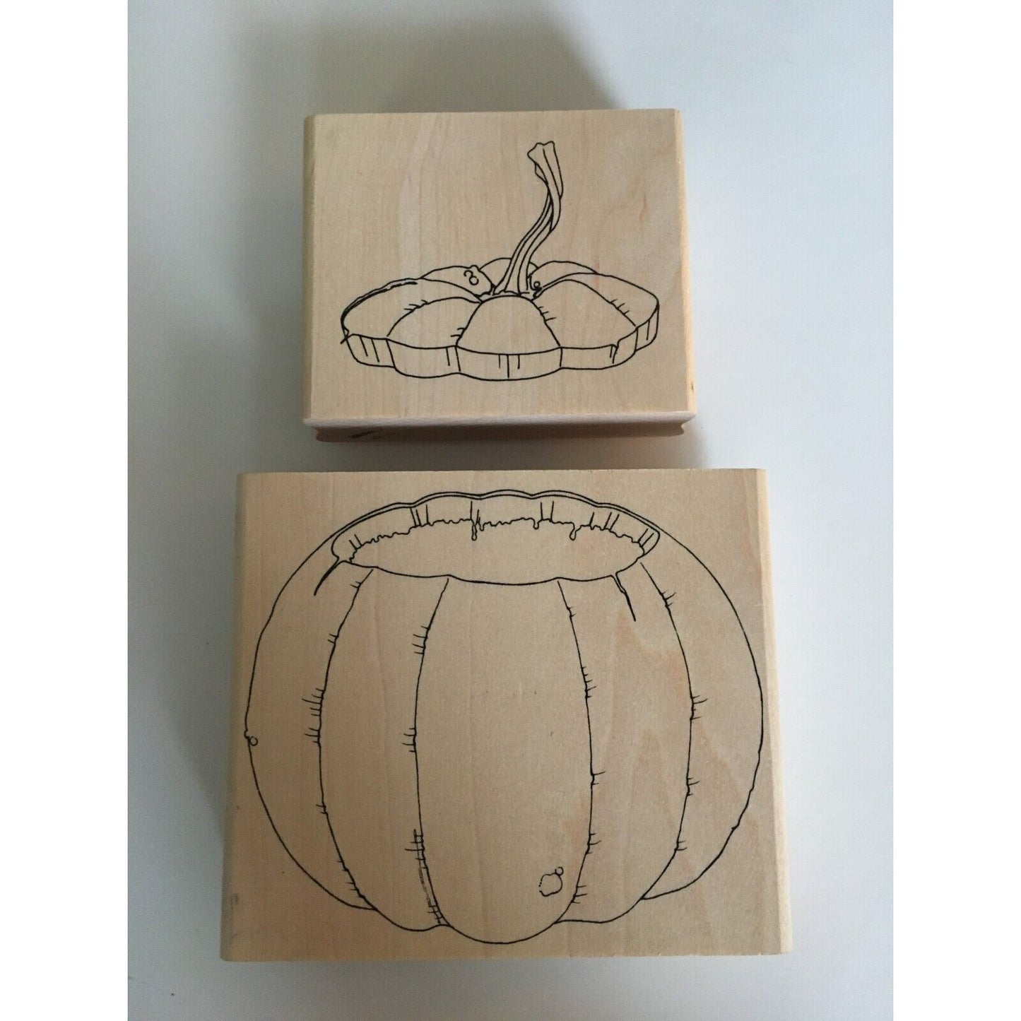 Art Gone Wild Rubber Stamps Set Pumpkin Carving Lid Fall Halloween Card Making
