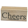 Stampin Up Rubber Stamp Cheers Cardmaking Words Sentiment Crafting Scrapbooking