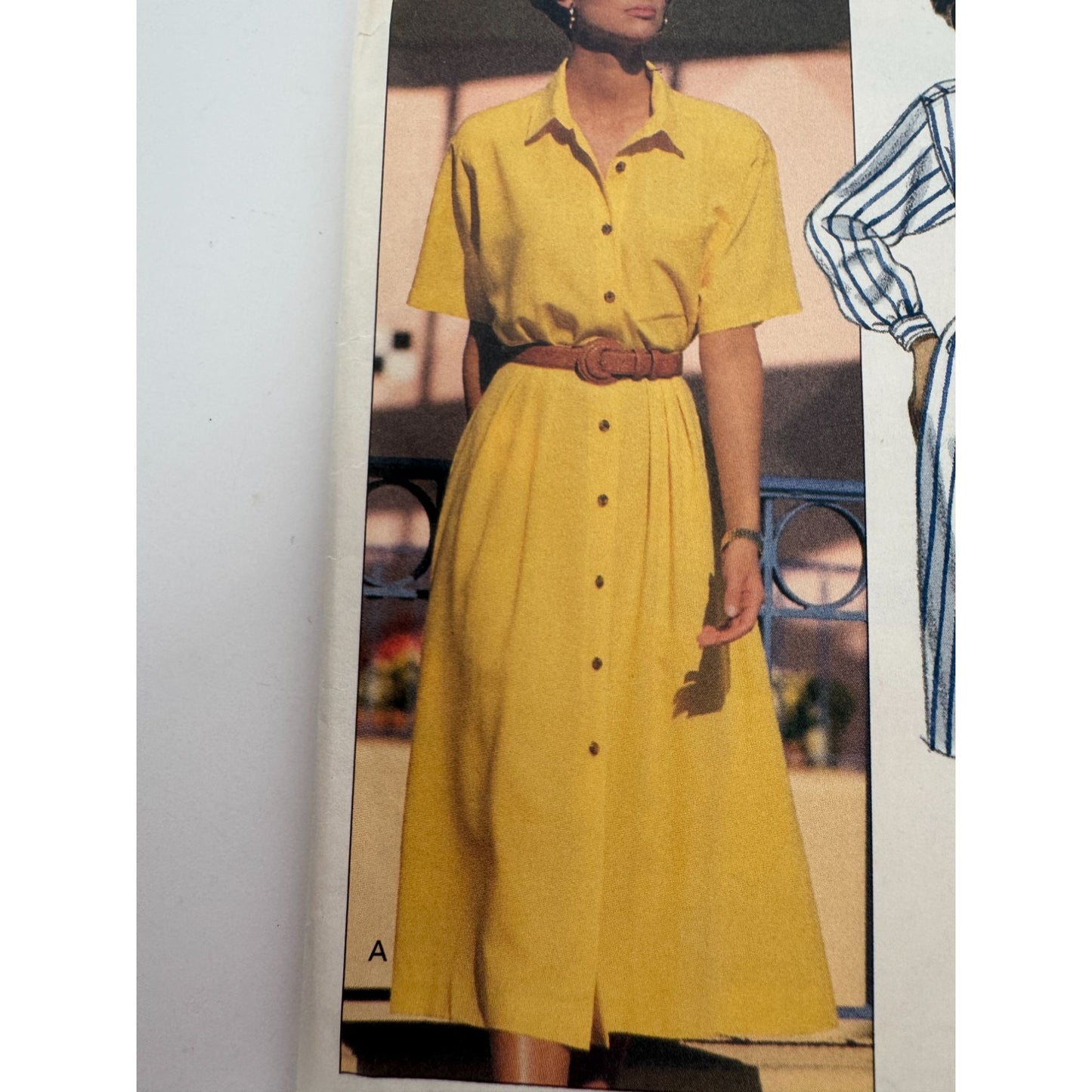 Butterick 3902 Sewing Pattern Dress Top Skirt Misses Sizes 14-18 Easy Uncut Vintage Style
