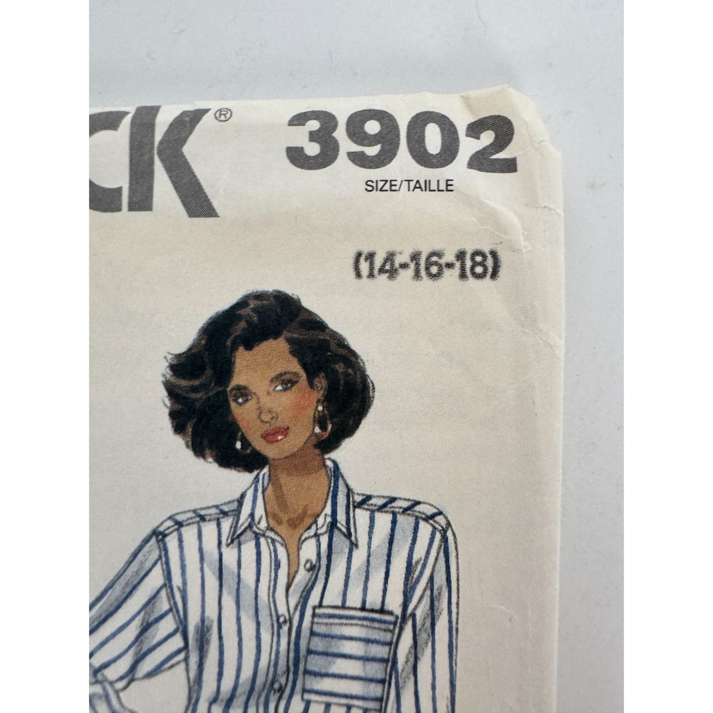 Butterick 3902 Sewing Pattern Dress Top Skirt Misses Sizes 14-18 Easy Uncut Vintage Style