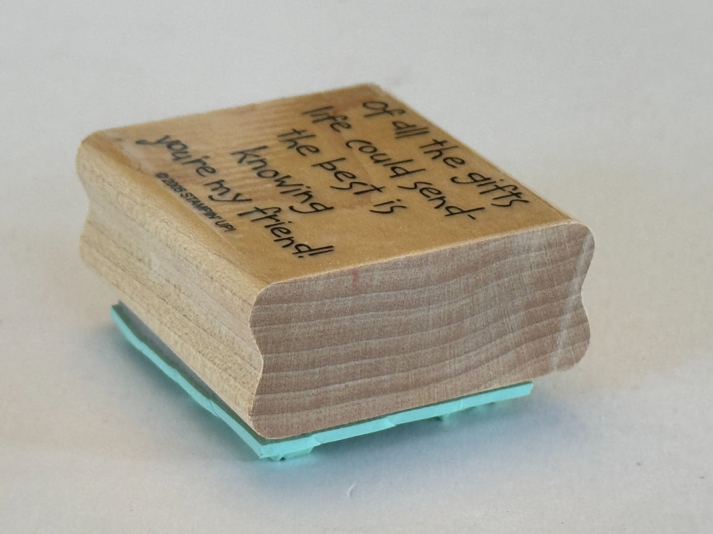 Stampin Up Rubber Stamp Of All The Gifts Life Could Send Friendship Cardmaking