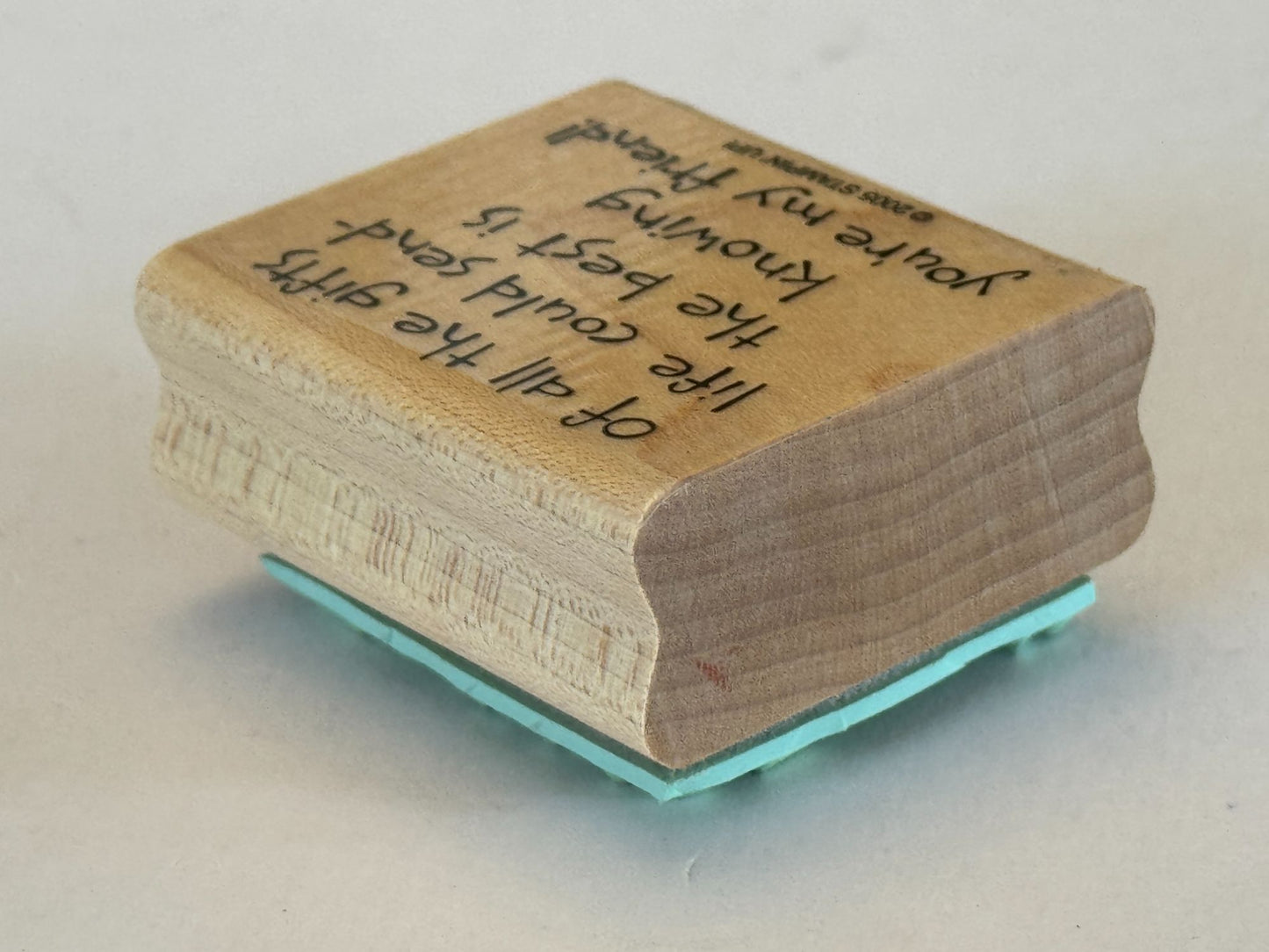 Stampin Up Rubber Stamp Of All The Gifts Life Could Send Friendship Cardmaking