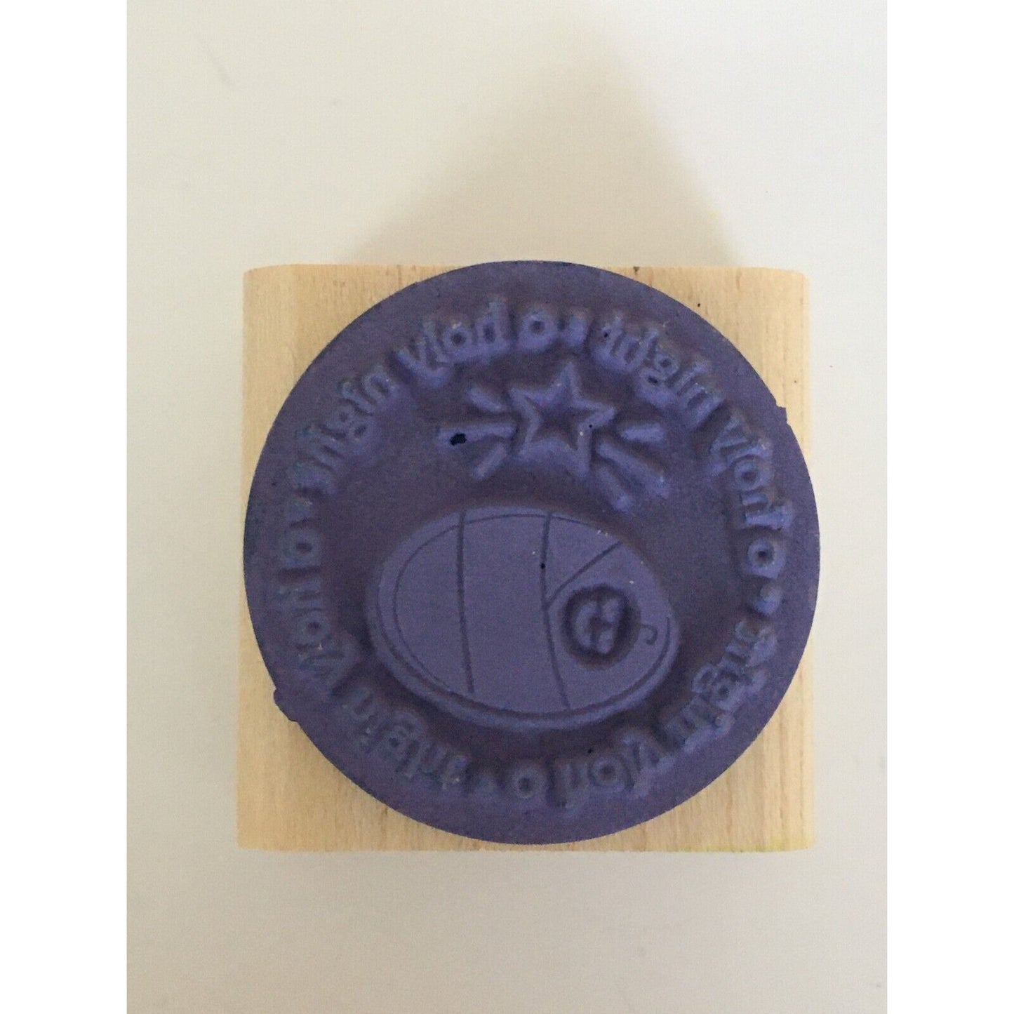 Stampin Up Rubber Stamp O Holy Night Baby Jesus Christmas Gift Tag Card Making