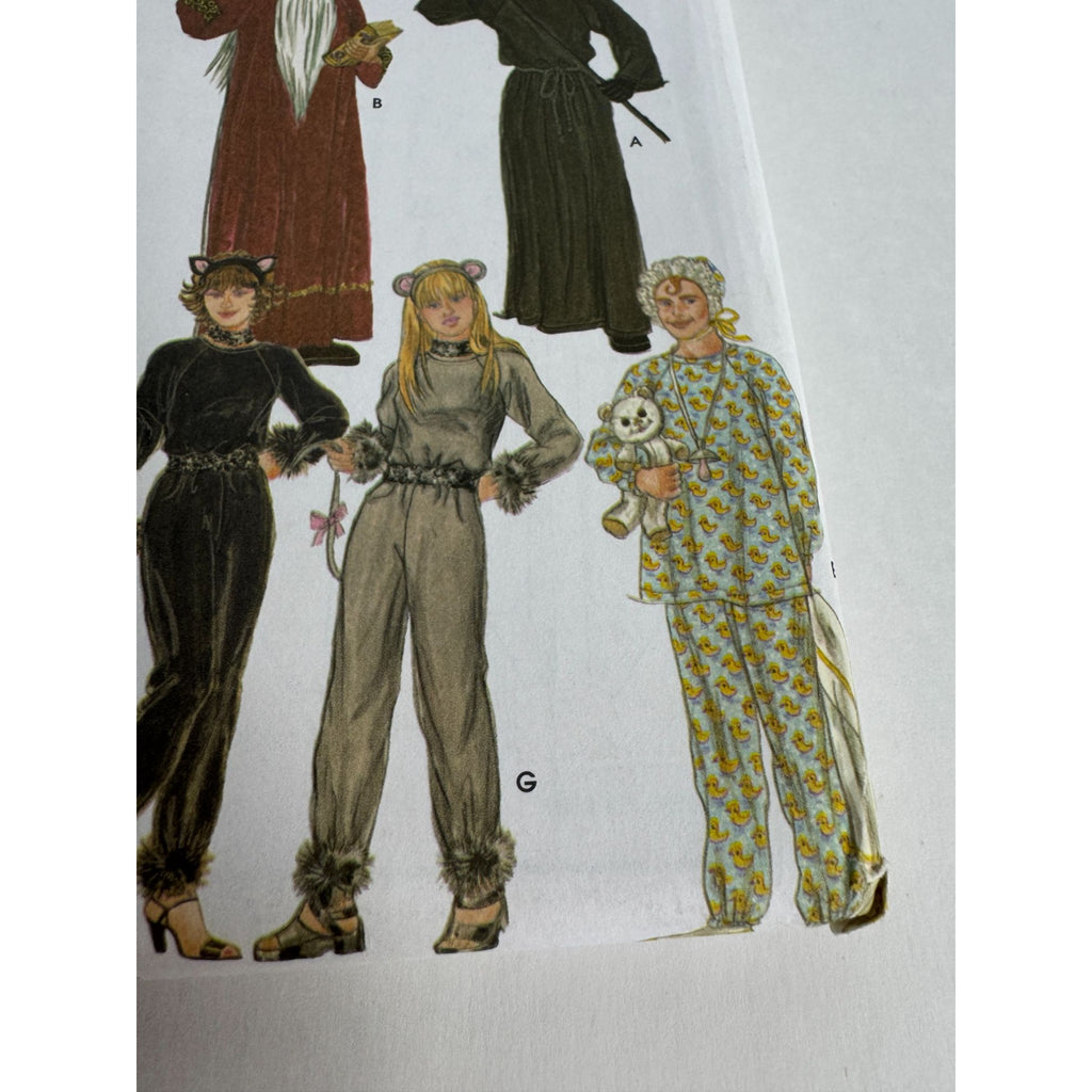 Simplicity Sewing Pattern 4850 Halloween Costume Wizard Ninja Cat Mouse UC XS-XL