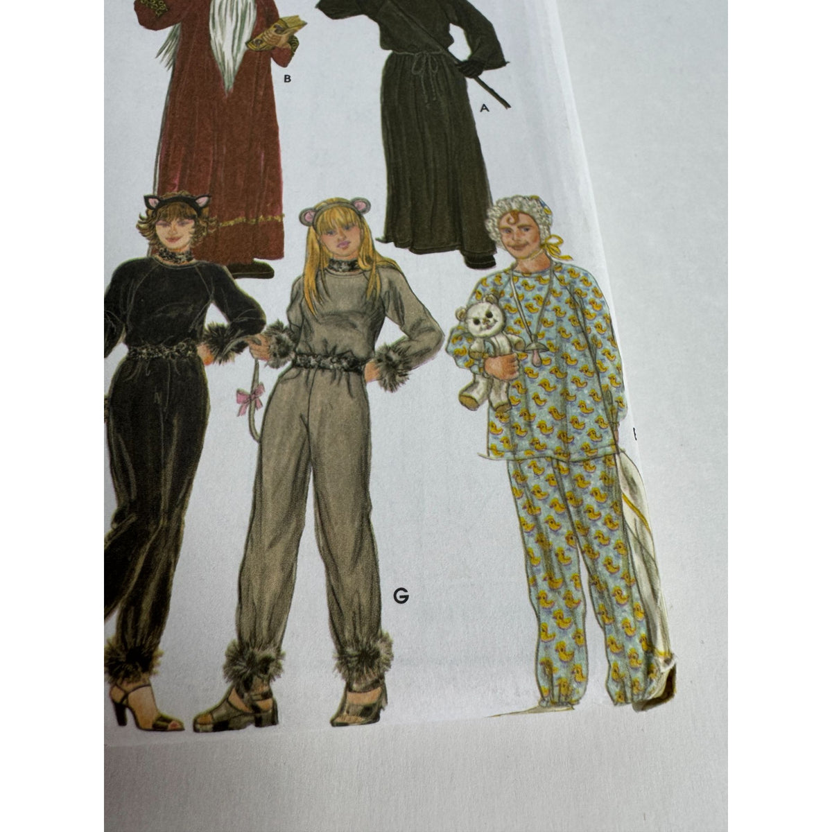 Simplicity Sewing Pattern 4850 Halloween Costume Wizard Ninja Cat Mouse UC XS-XL