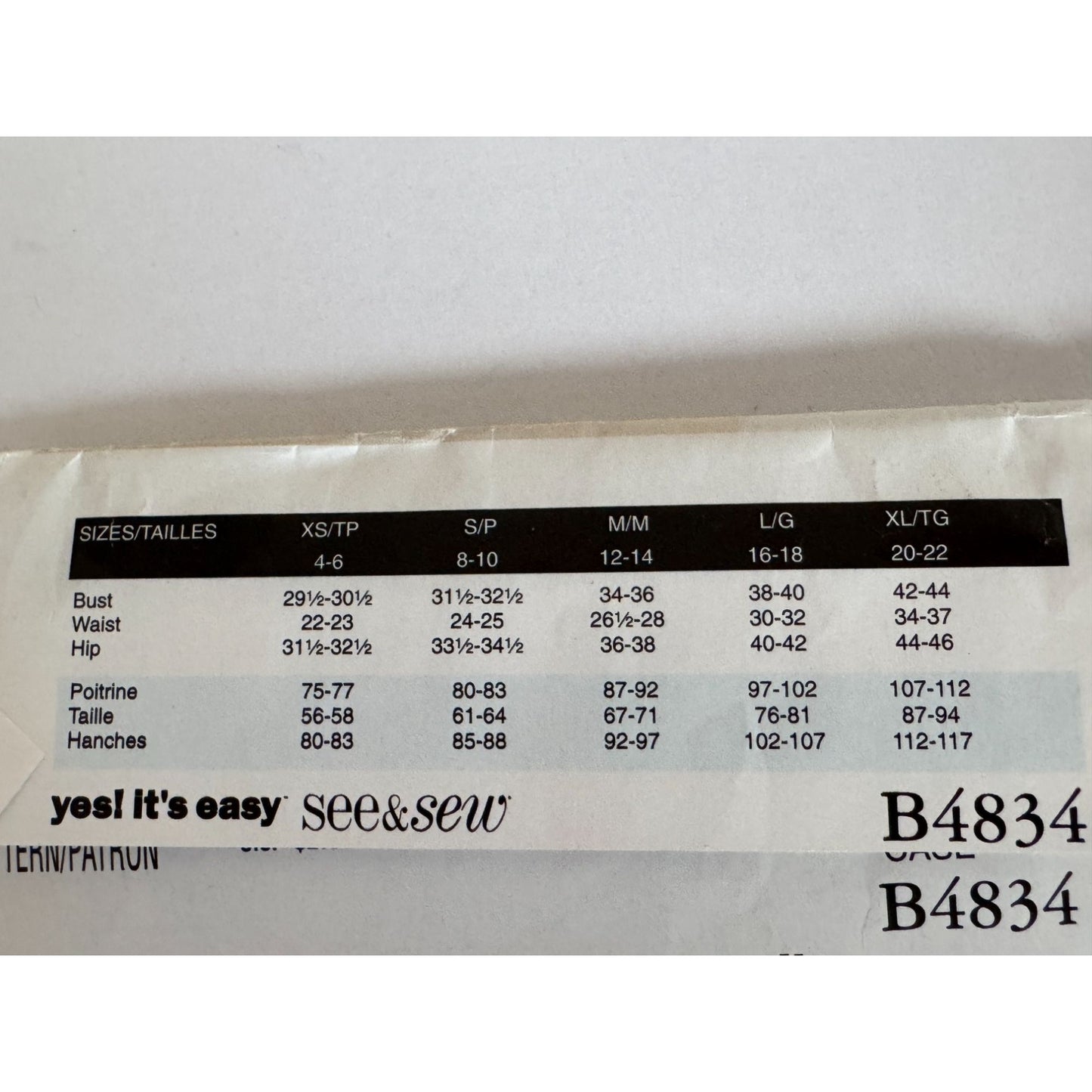 Butterick B4834 Poncho Sewing Pattern Uncut Cape Fleece Jacket Easy L XL 16-22