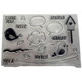 CTMH Acrylic Stamp Set Little Birdie Bird Thank You Hello Thought Bubble C1809
