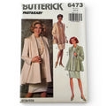 Butterick Sewing Pattern 6473 Quiet Luxury Jacket Dress 90s Soft Tailored Set 6-10 Uncut