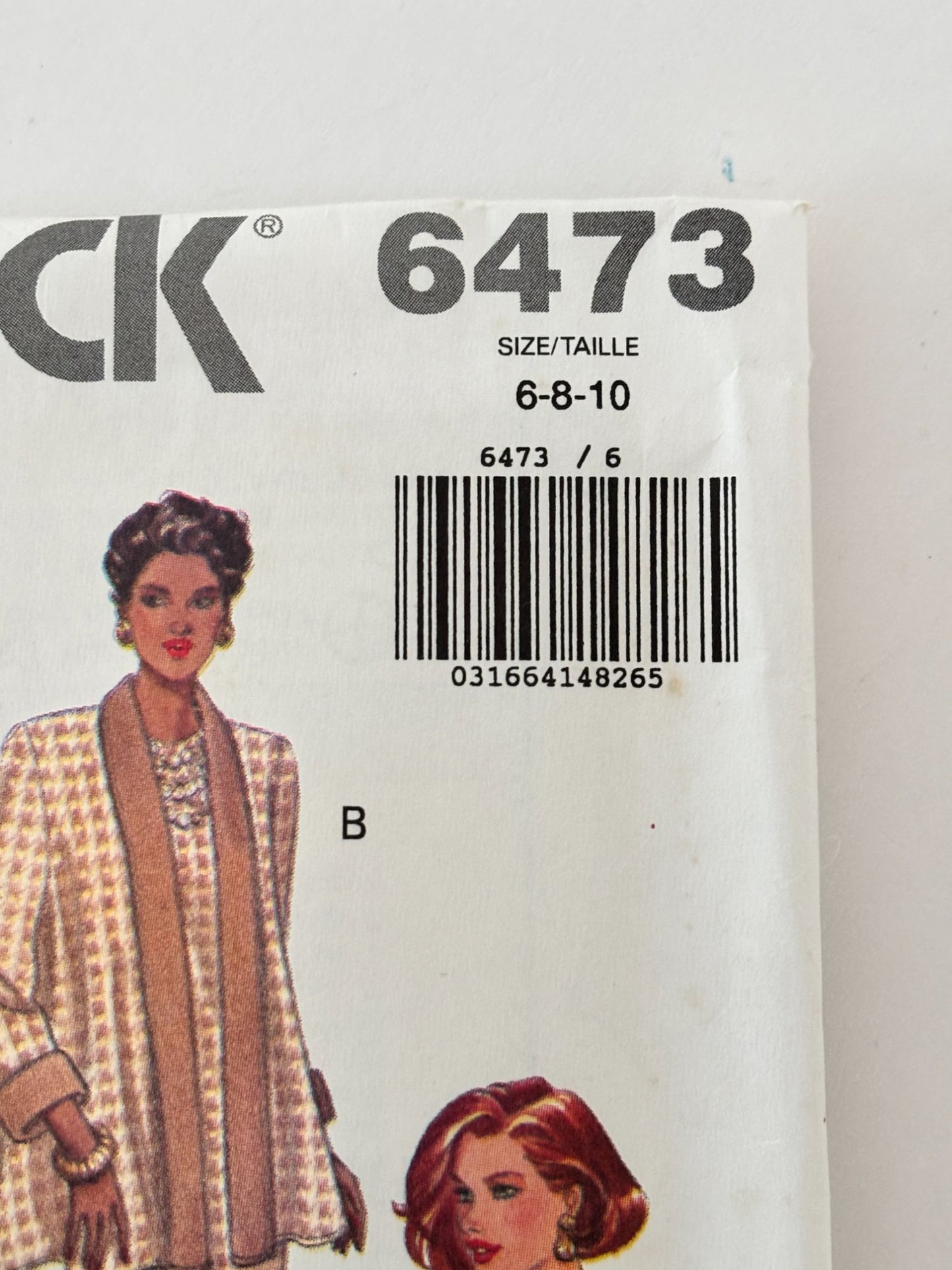 Butterick Sewing Pattern 6473 Quiet Luxury Jacket Dress 90s Soft Tailored Set 6-10 Uncut