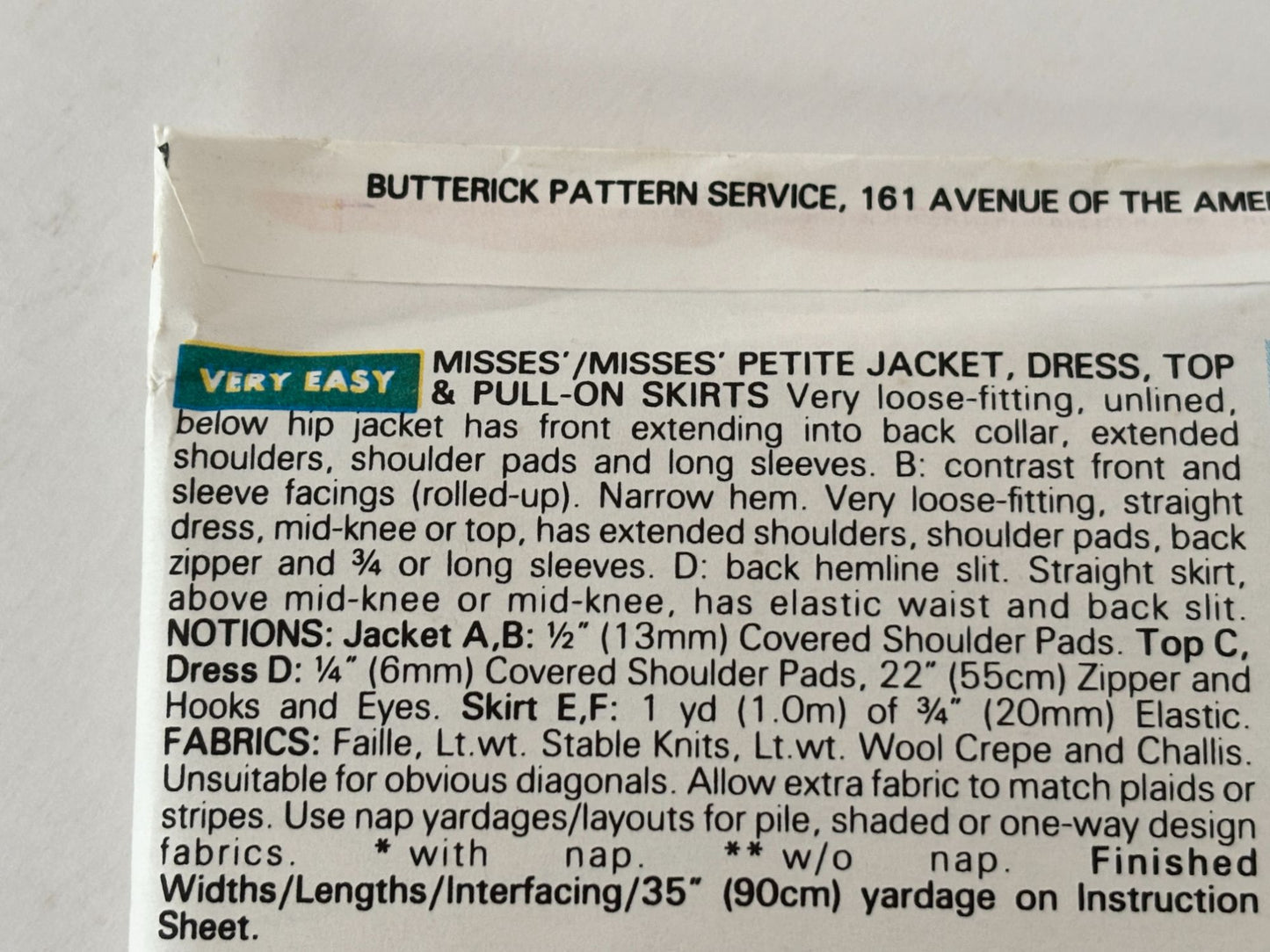 Butterick Sewing Pattern 6473 Quiet Luxury Jacket Dress 90s Soft Tailored Set 6-10 Uncut