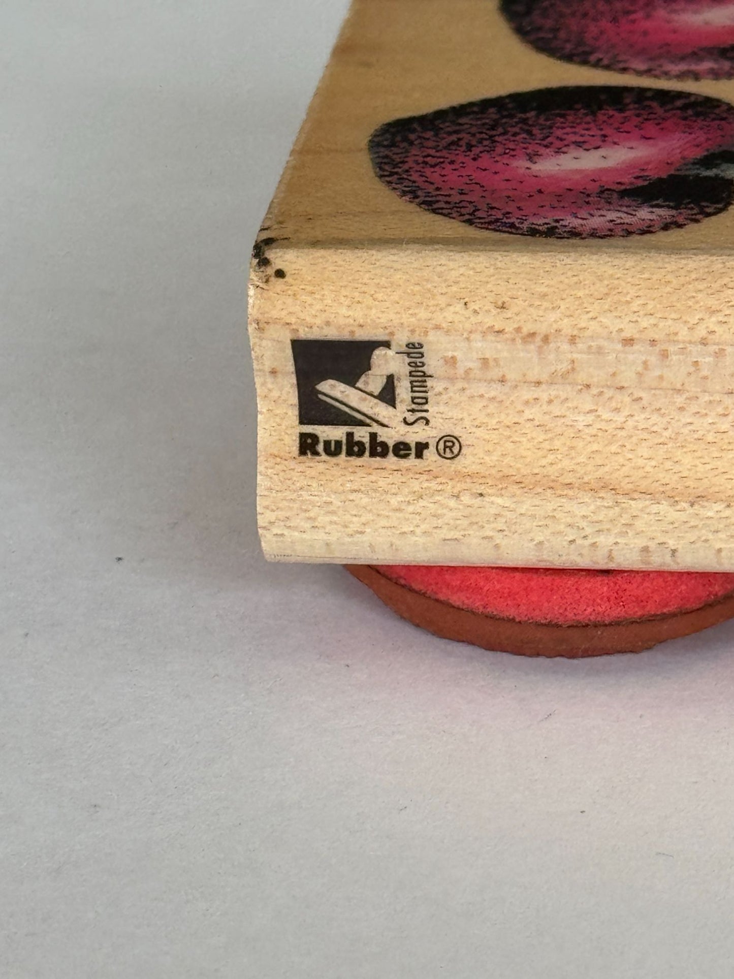 Rubber Stampede Rubber Stamp Cherry Fruit Cherries Food Recipe Card Making Wood