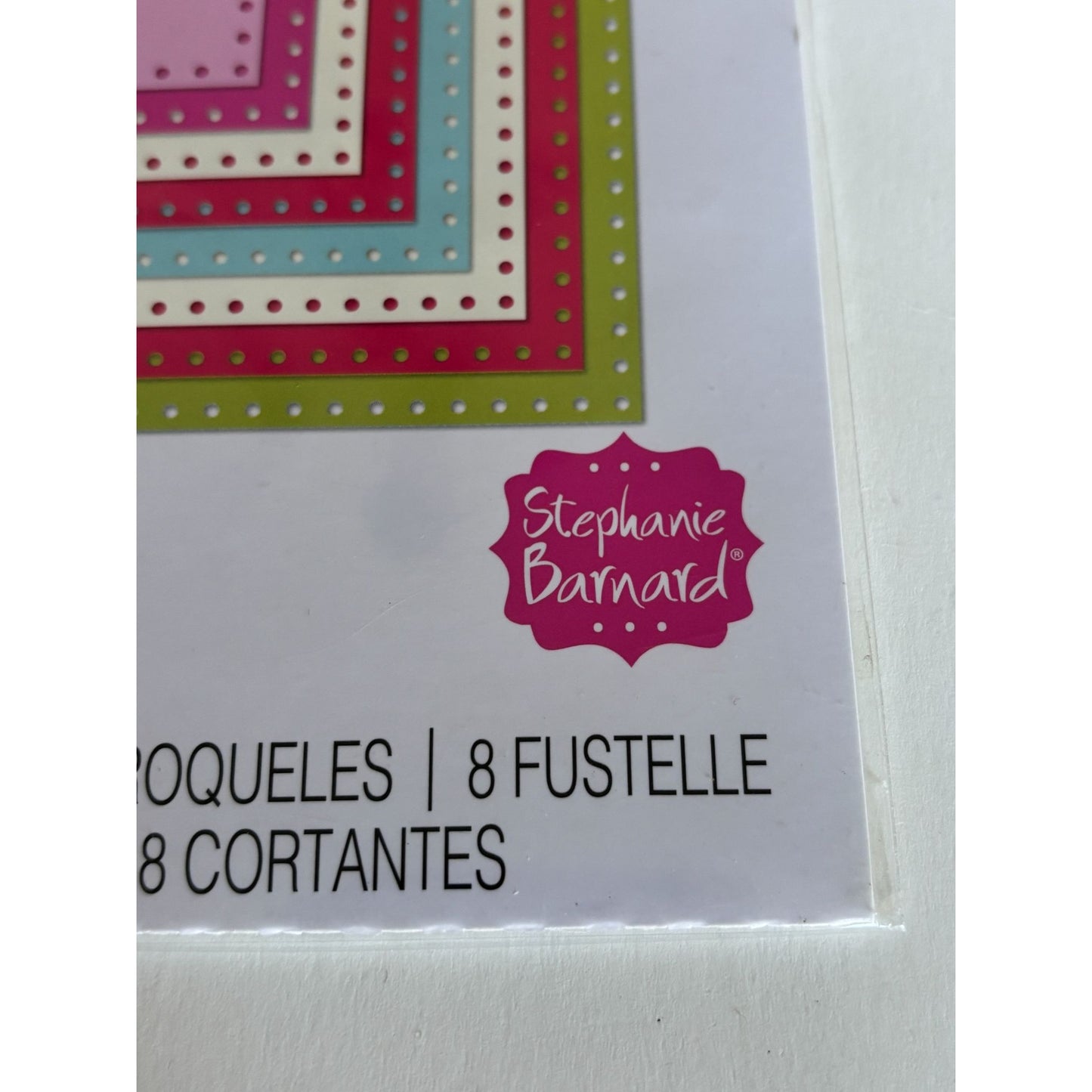 Sizzix Framelits Dies Dotted Squares Die Set Stitched Square Cardmaking Scrapbooking Frame