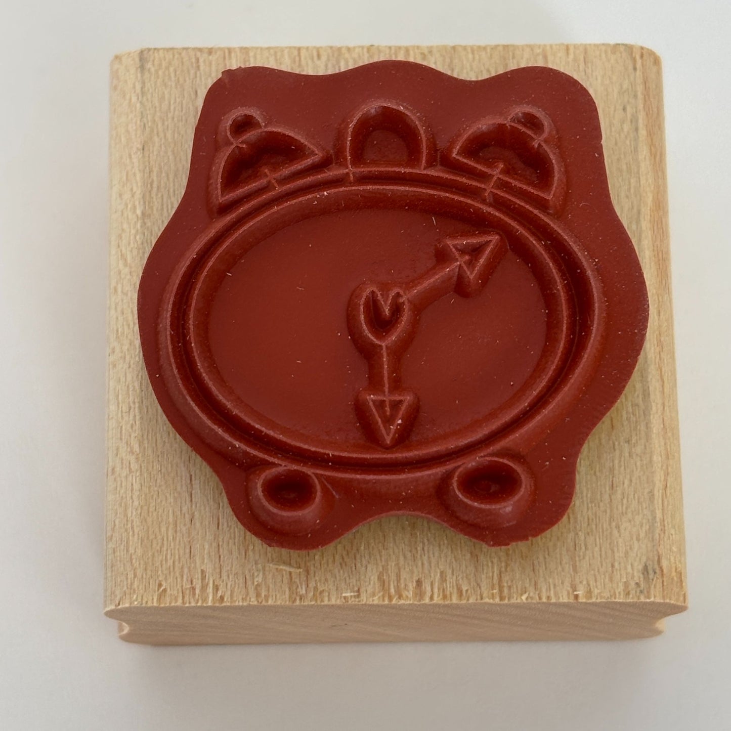 Stampin Up Wood Rubber Stamp Alarm Clock Heart Wake Up Time Birthday Card Making