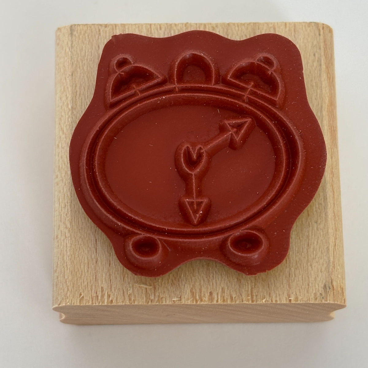 Stampin Up Wood Rubber Stamp Alarm Clock Heart Wake Up Time Birthday Card Making