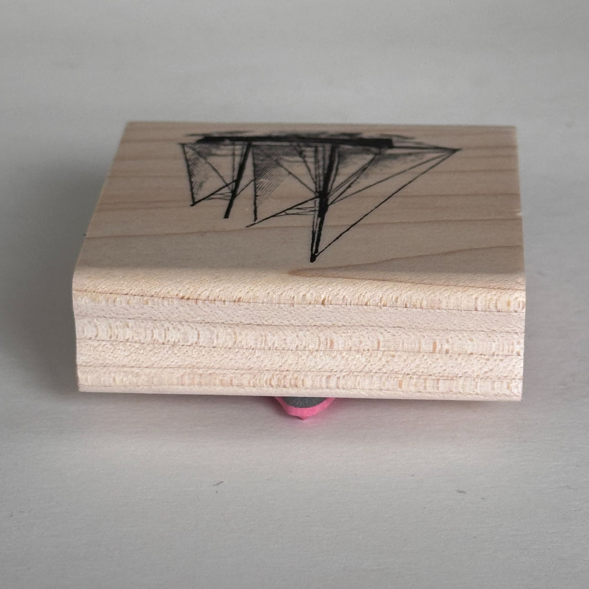 Stampabilities Rubber Stamp Sailboat Sailing Nautical Ship Ocean Coastal Cardmaking Scrapbooking Supply Wood Mounted
