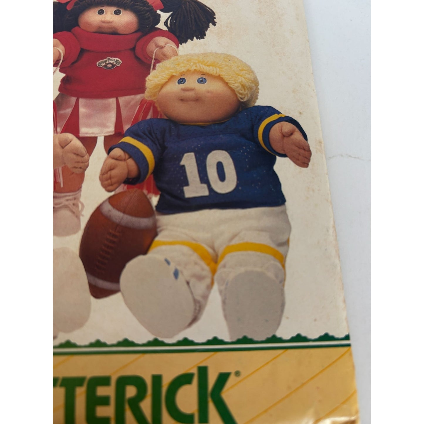 Butterick Sewing Pattern 6827 Cabbage Patch Kids Doll Clothes Sports Cheerleader