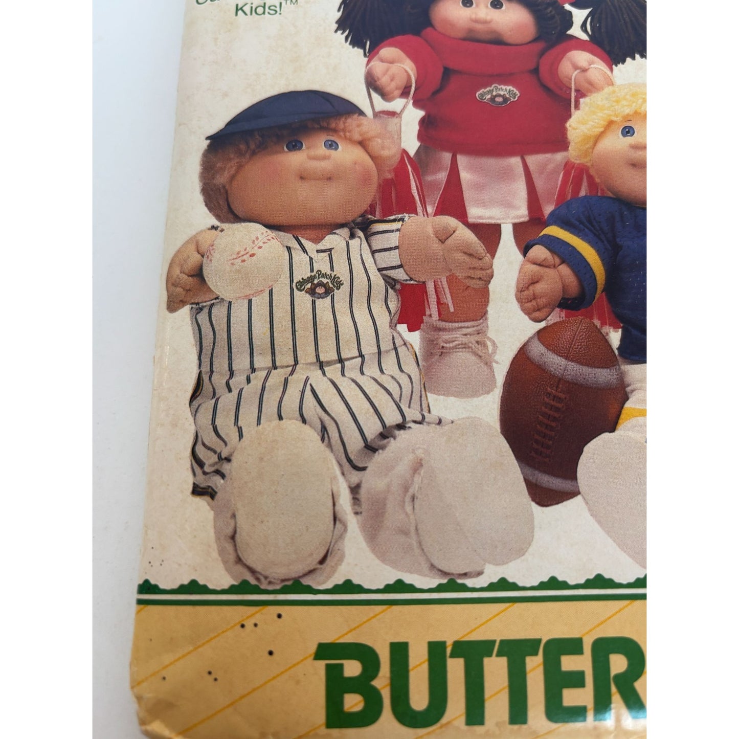 Butterick Sewing Pattern 6827 Cabbage Patch Kids Doll Clothes Sports Cheerleader