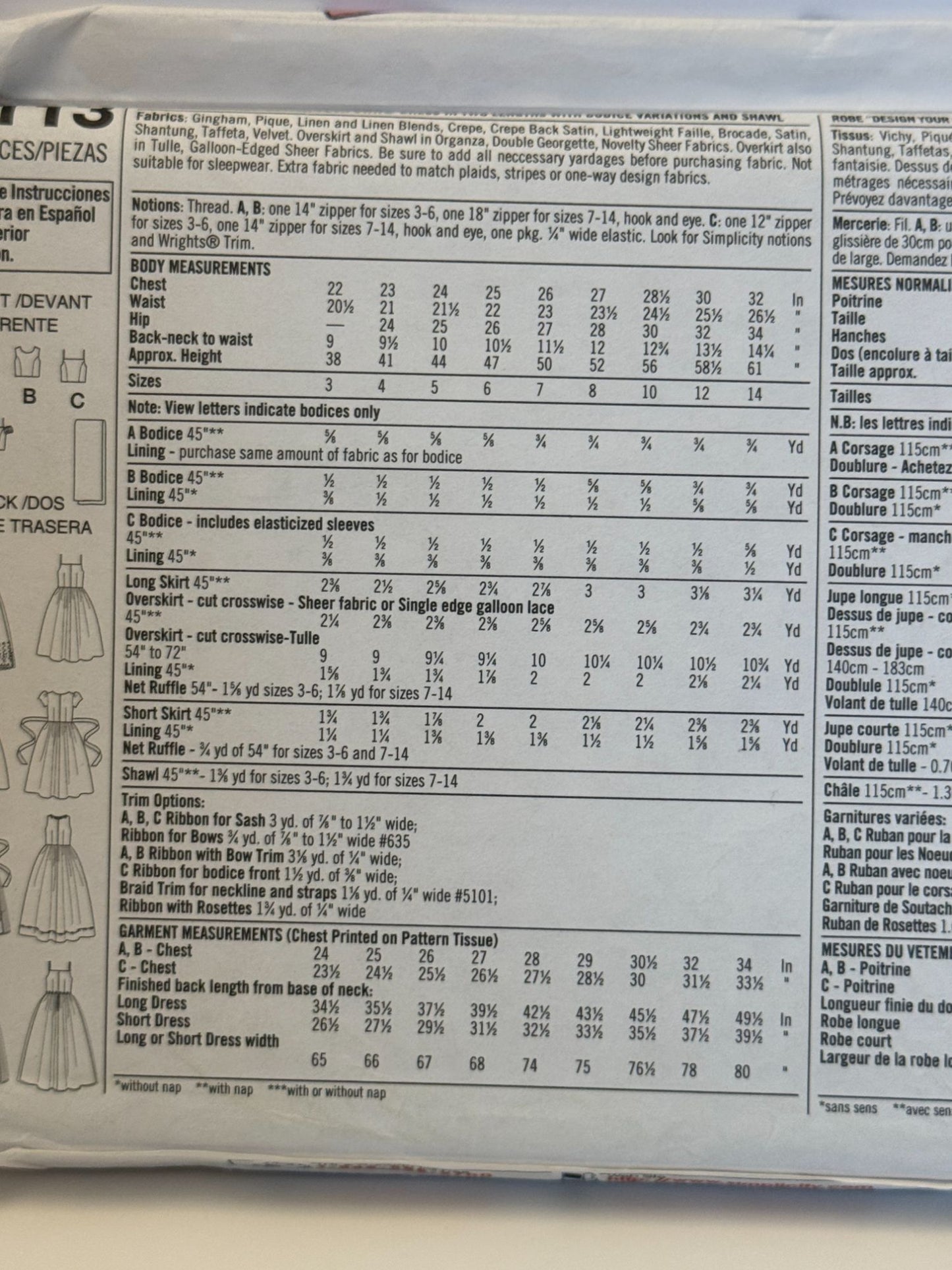 Simplicity Sewing Pattern 7113 Flower Girl Dress Design Your Own Shawl 7-14 UC