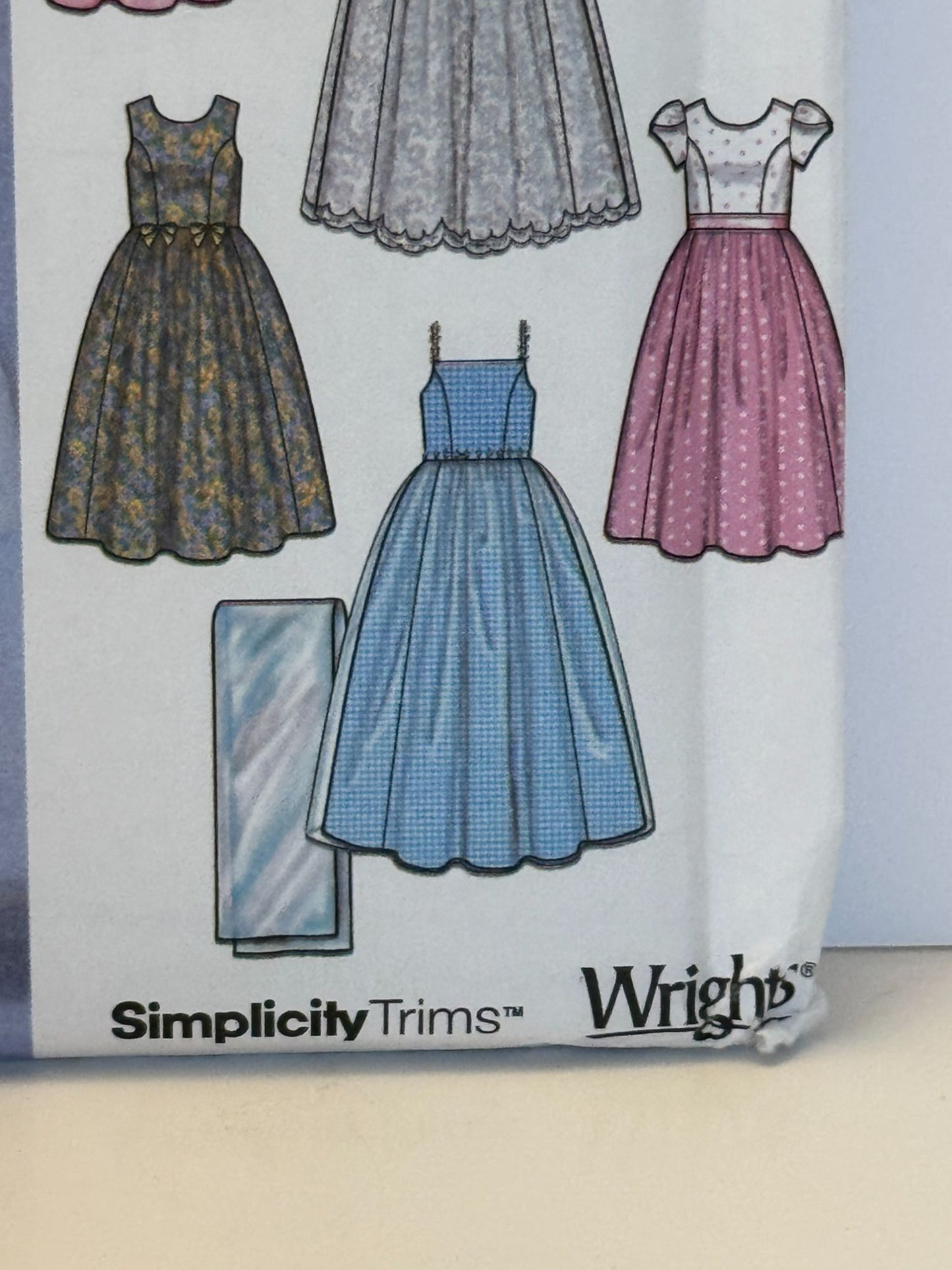 Simplicity Sewing Pattern 7113 Flower Girl Dress Design Your Own Shawl 7-14 UC