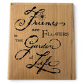 Impression Obsession Rubber Stamp Friends Are Flowers in Garden of Life Words