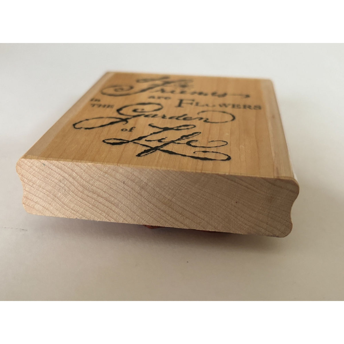 Impression Obsession Rubber Stamp Friends Are Flowers in Garden of Life Words