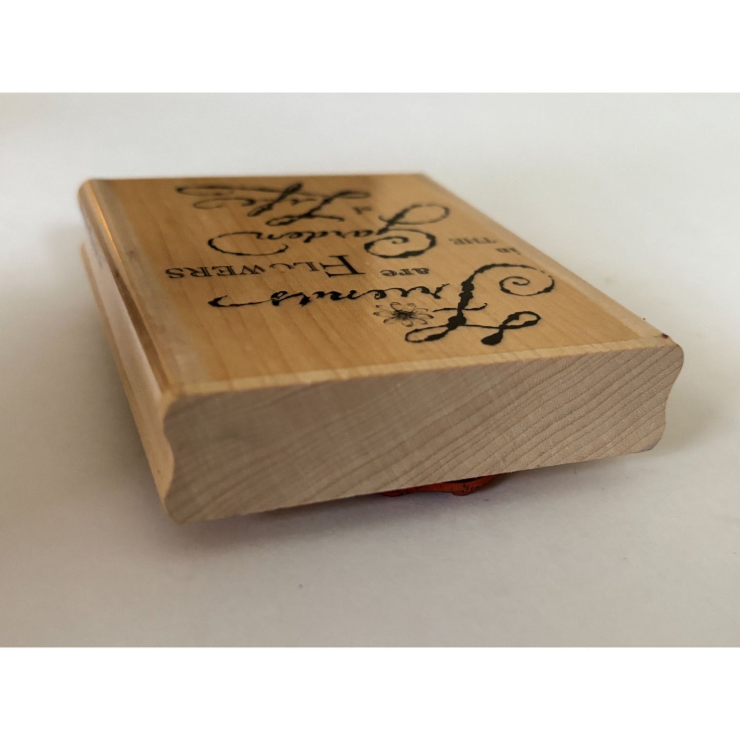 Impression Obsession Rubber Stamp Friends Are Flowers in Garden of Life Words