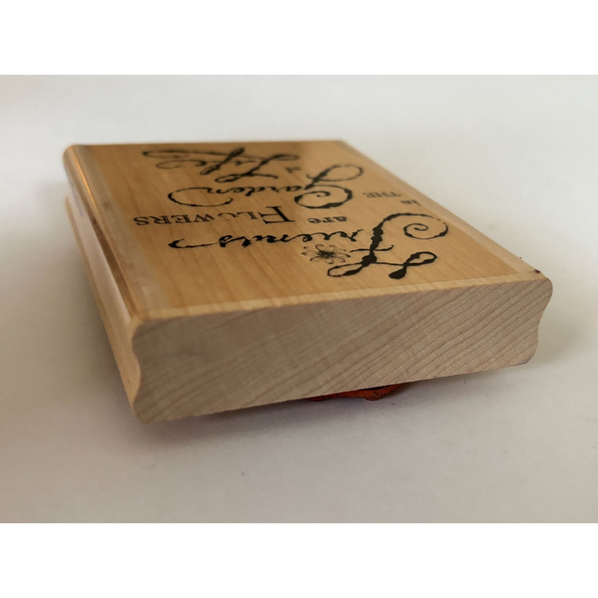 Impression Obsession Rubber Stamp Friends Are Flowers in Garden of Life Words