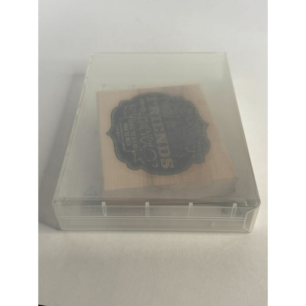 Stampin Up Rubber Stamp Friendship Card Making Words Funny Friends Know Too Much