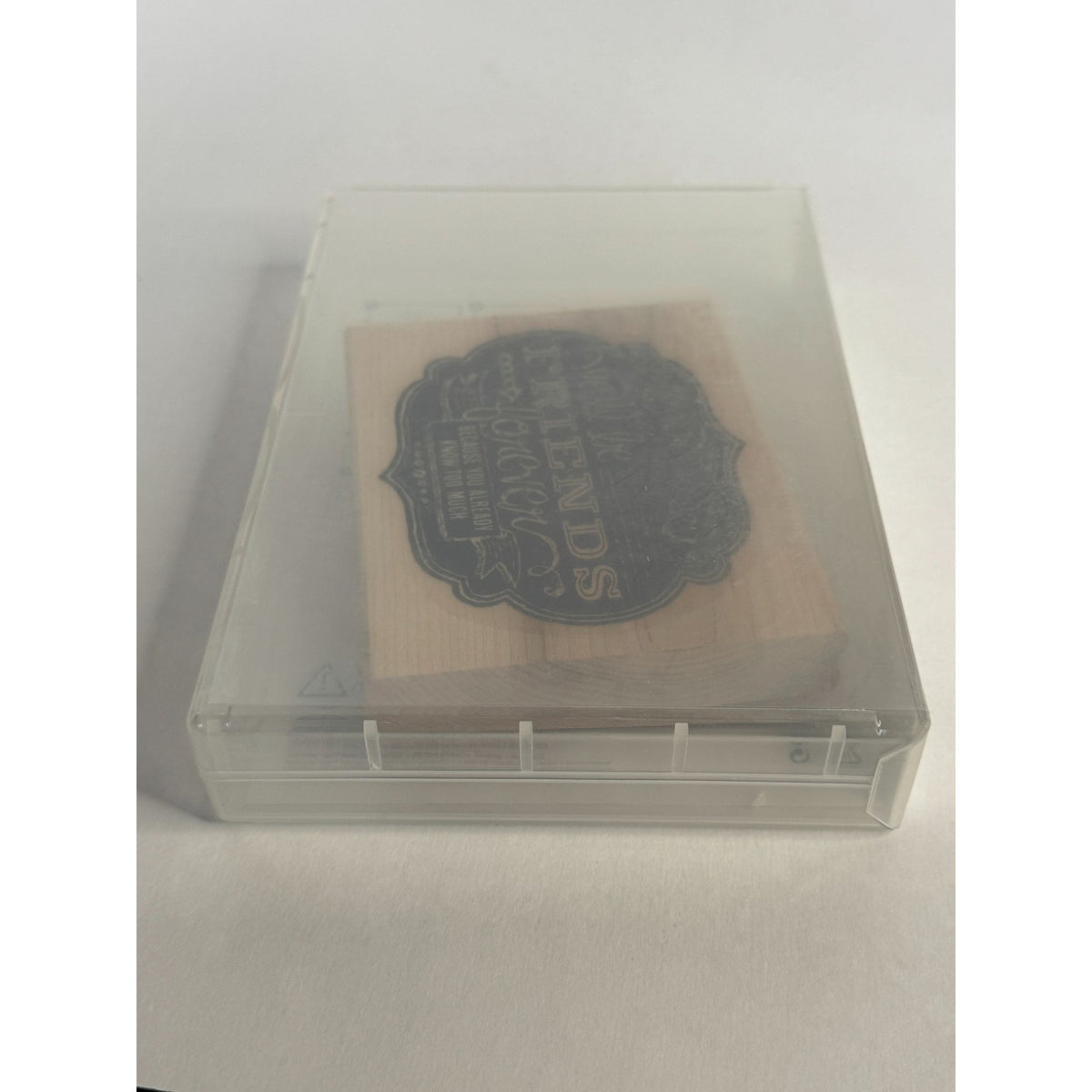 Stampin Up Rubber Stamp Friendship Card Making Words Funny Friends Know Too Much