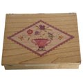 All Night Media Rubber Stamp Diamond Flower Bouquet Friendship Card Making Craft