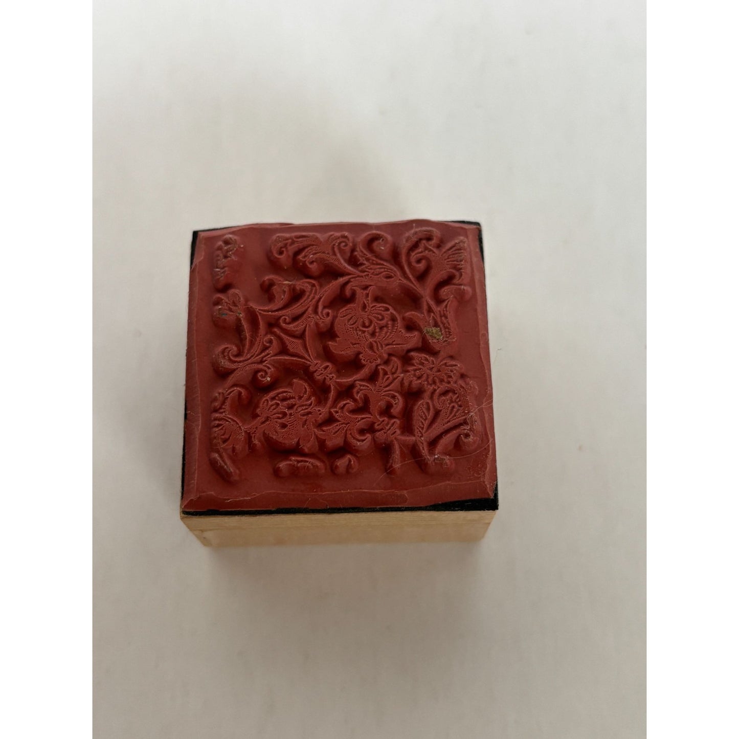 Anna Griffin Rubber Stamp Decorative Floral Motif Christmas Card Making Flowers