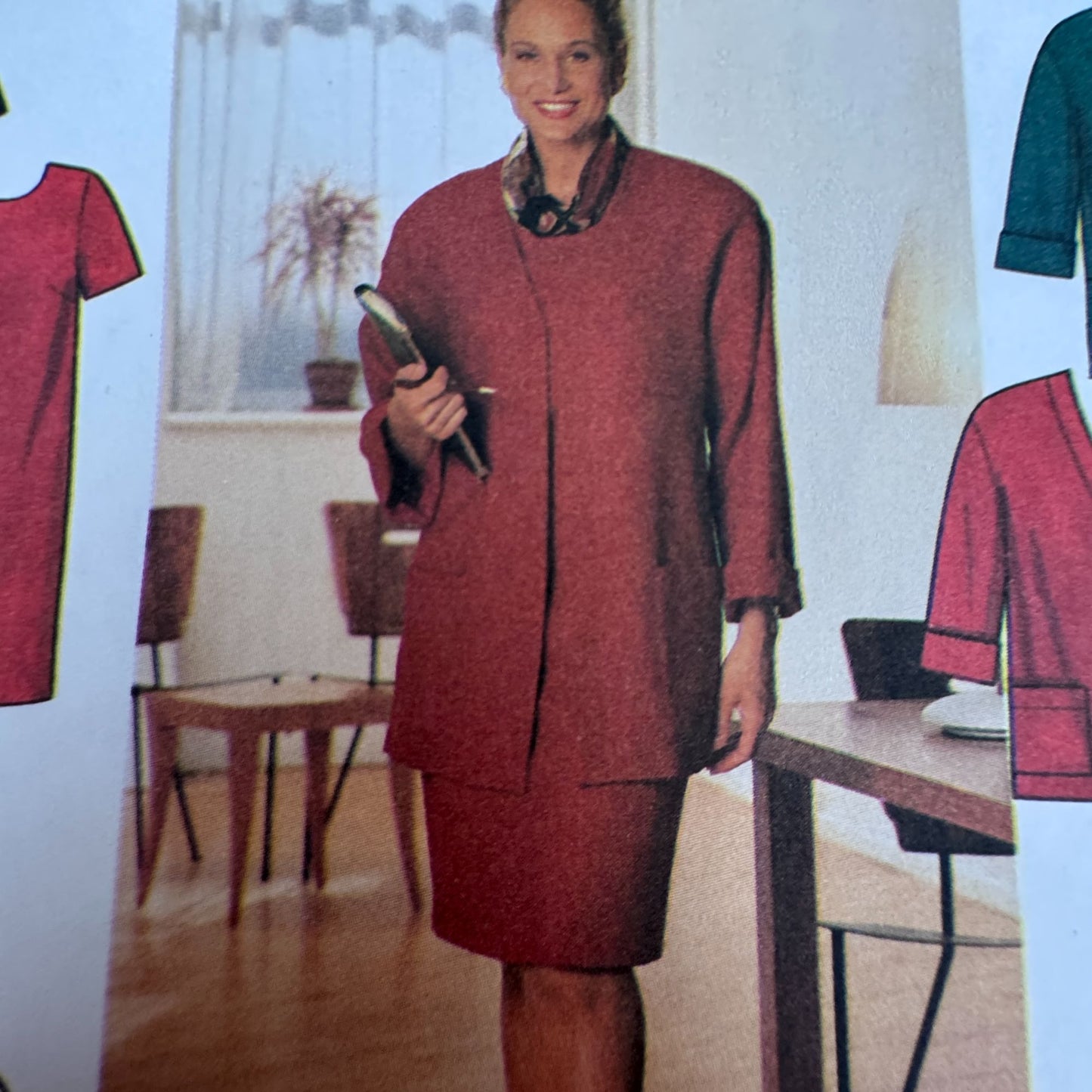 Simplicity Sewing Pattern 7740 90s Skirt Jacket Office Core 18W-24W Uncut Full Figure Solutions