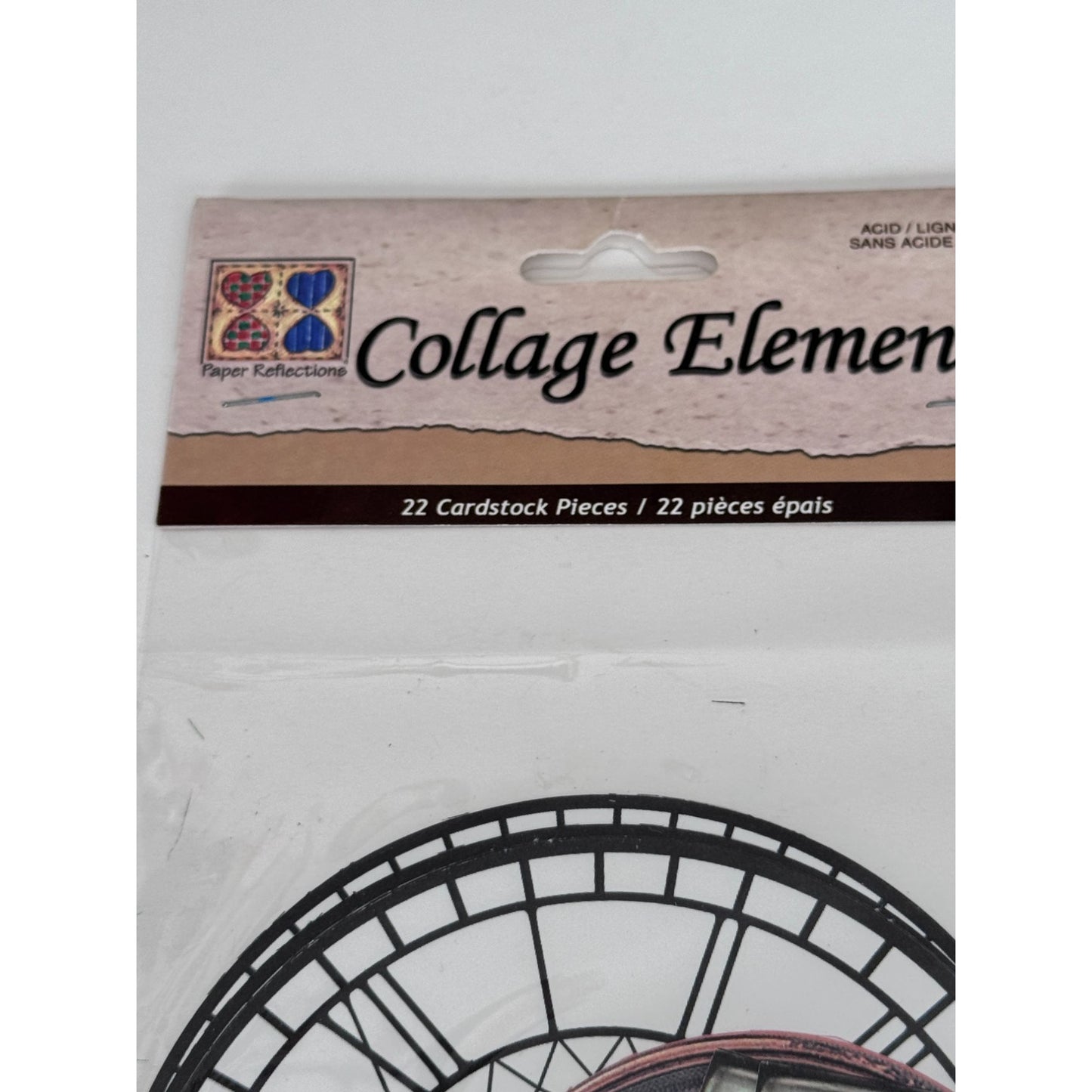 Paper Reflections Collage Elements Clock Faces Embellishments Steampunk Cardmaking Craft Time Ephemera Scrapbooking