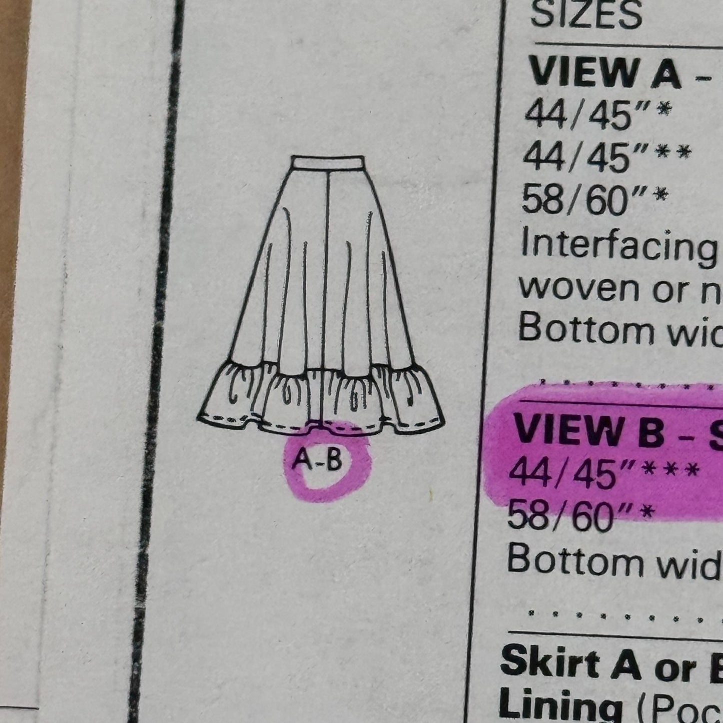 McCalls Sewing Pattern 8101 80s High Waist Prairie Skirt Culotte 14 Uncut Flared Skirts