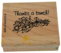 Stampin Up Rubber Stamp Thanks A Bunch Flower Bouquet Pun Thank You Card Making