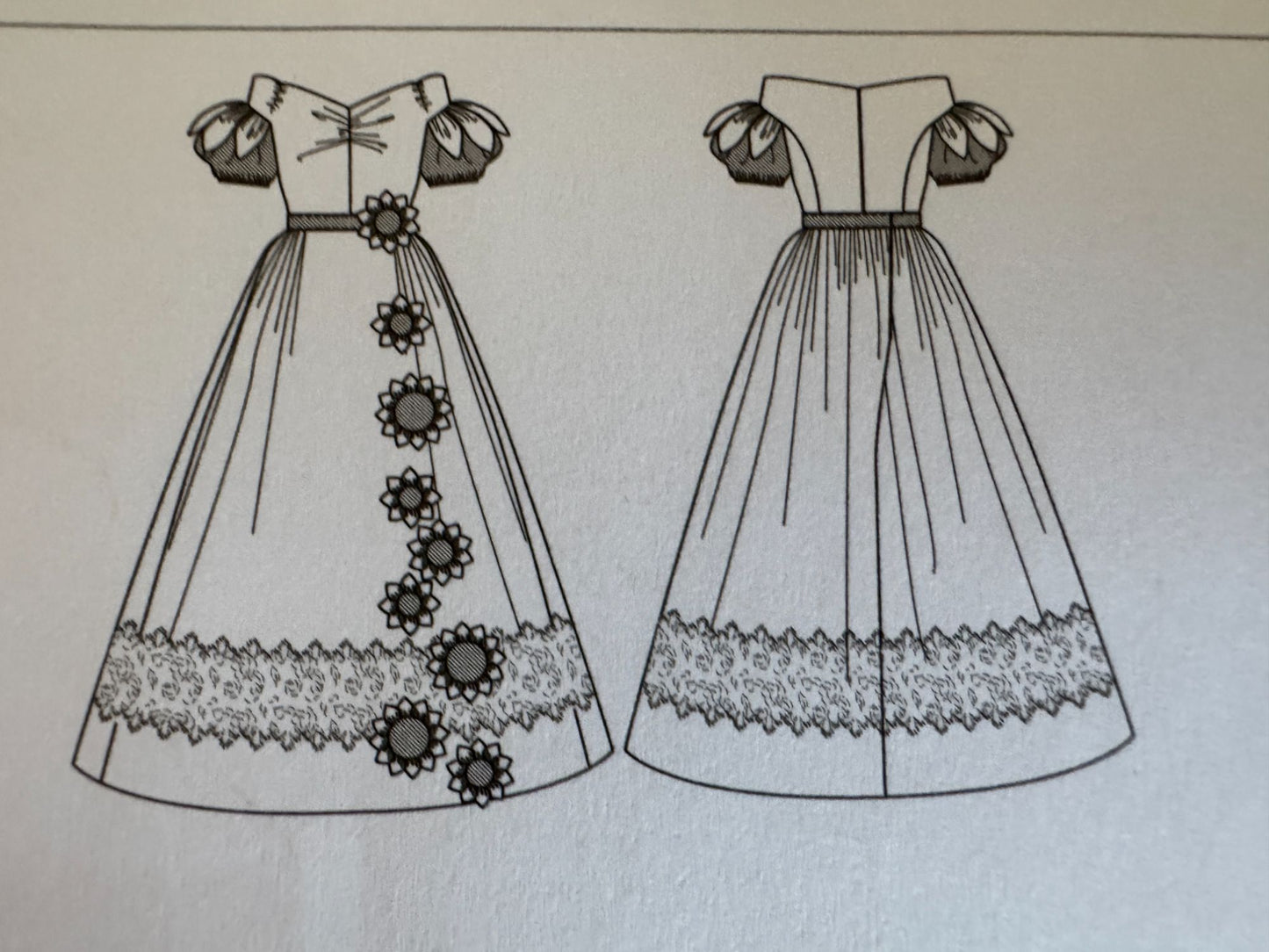 McCalls Costume Sewing Pattern M8017 Historical Dress Gown 14-22 Angela Clayton