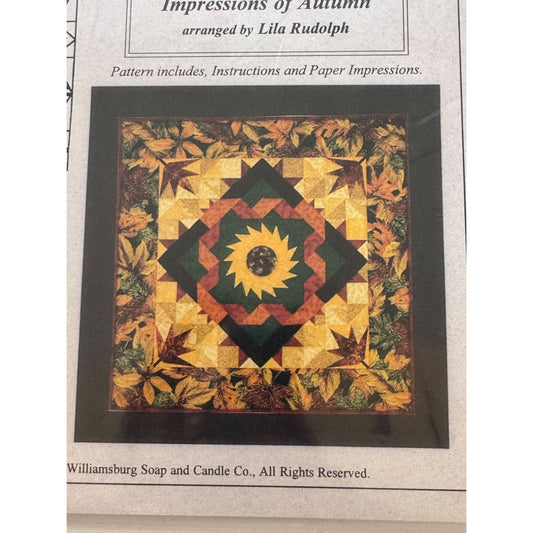Granny Nannys Quilting Gadgets Quilt Pattern Impressions of Autumn Blocks Border