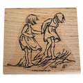 Stampin Up Rubber Stamp Two Girls Playing Outdoors Kids Friendship Card Making