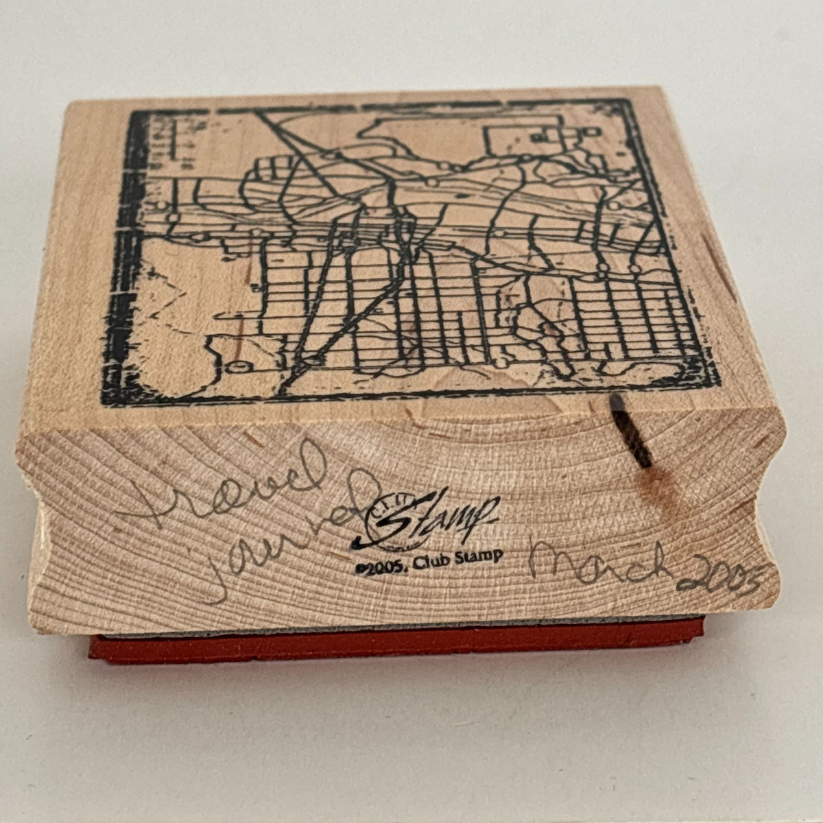 Club Stamp Rubber Stamp City Street Map Travel Journal Cardmaking Urban Grid Geography Scrapbooking