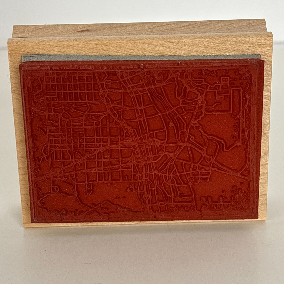 Club Stamp Rubber Stamp City Street Map Travel Journal Cardmaking Urban Grid Geography Scrapbooking