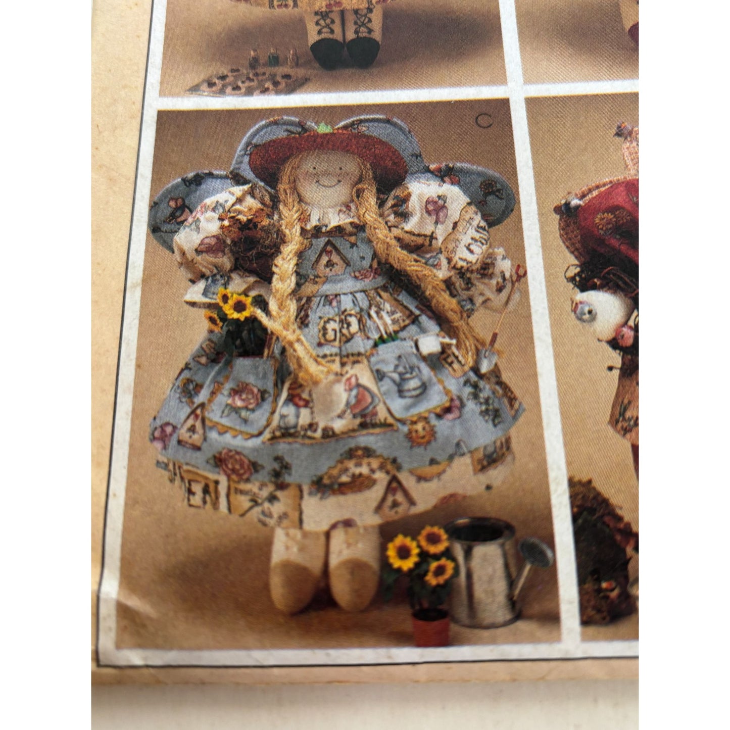McCalls Sewing Pattern 8138 Country Angel Dolls Outfits Cooking Bird Garden UC