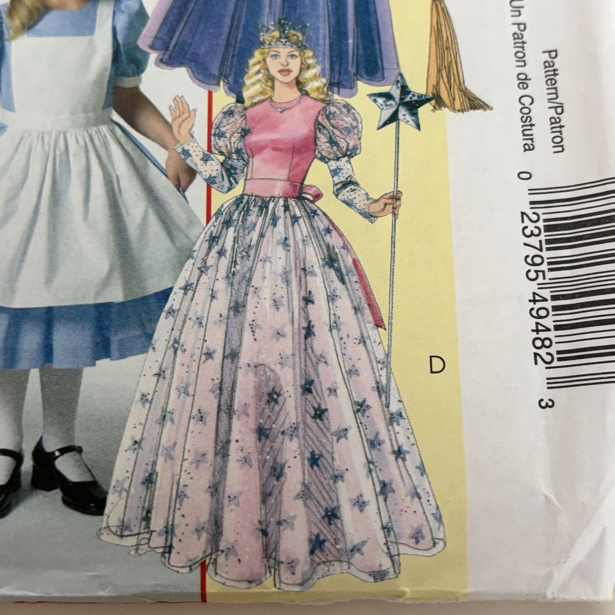 McCalls Sewing Pattern M4948 Wizard of Oz Alice Wonderland Witch Princess Halloween Costume Y2K Uncut Girls 3-8