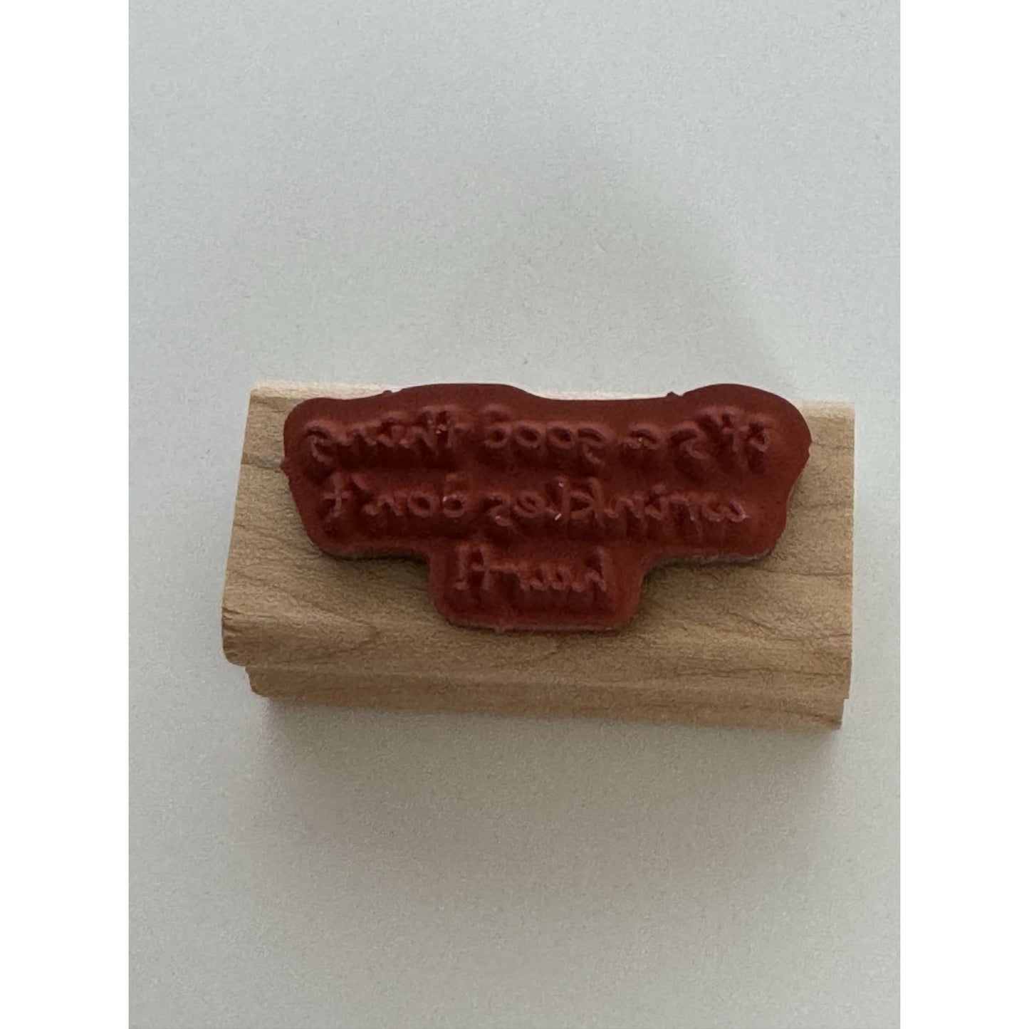 Stampin Up Rubber Stamp Wrinkles Do Not Hurt Funny Birthday Card Making Words