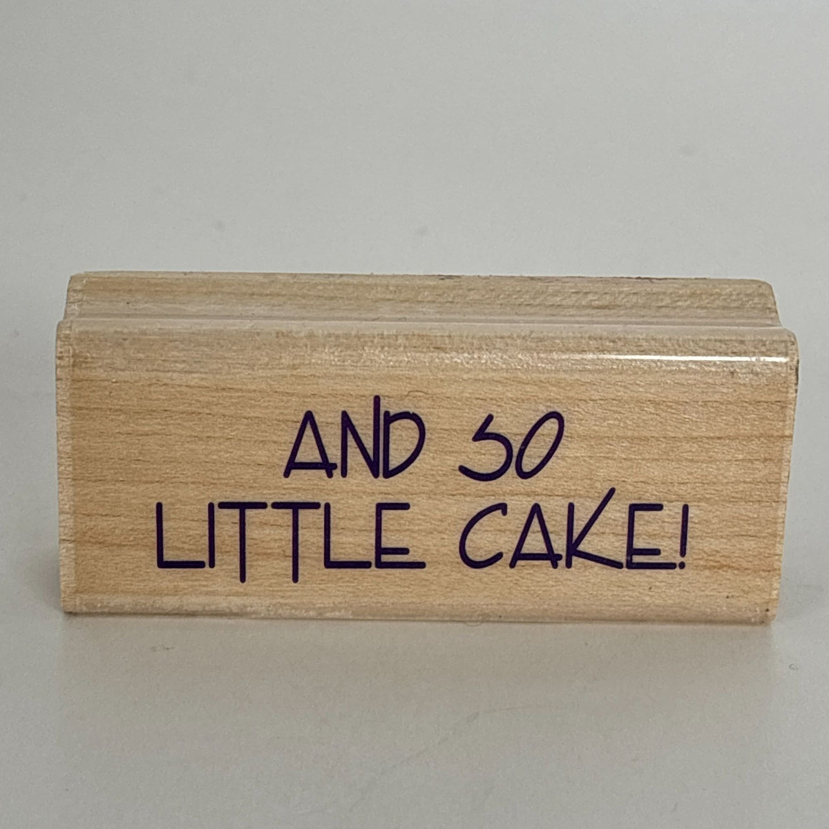 Inkadinkado Rubber Stamp Set Funny Birthday So Many Candles And So Little Cake Humor