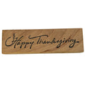 Delafield Rubber Stamp Happy Thanksgiving Wheat Script Cardmaking Sentiment Fall Autumn Words Holidays