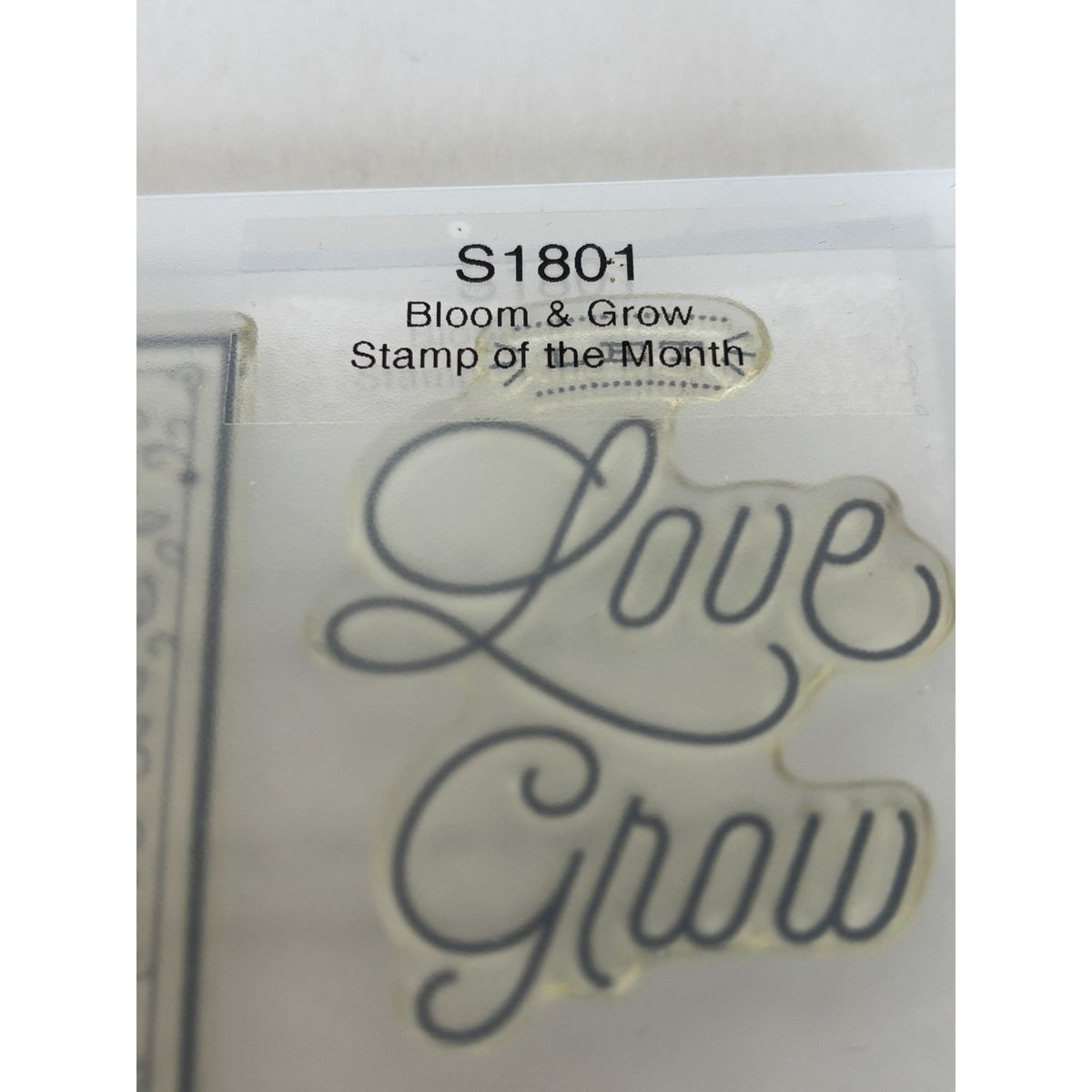 CTMH Acrylic Stamp Set Bloom and Grow Flower Garden Seed Packet My Acrylix S1801